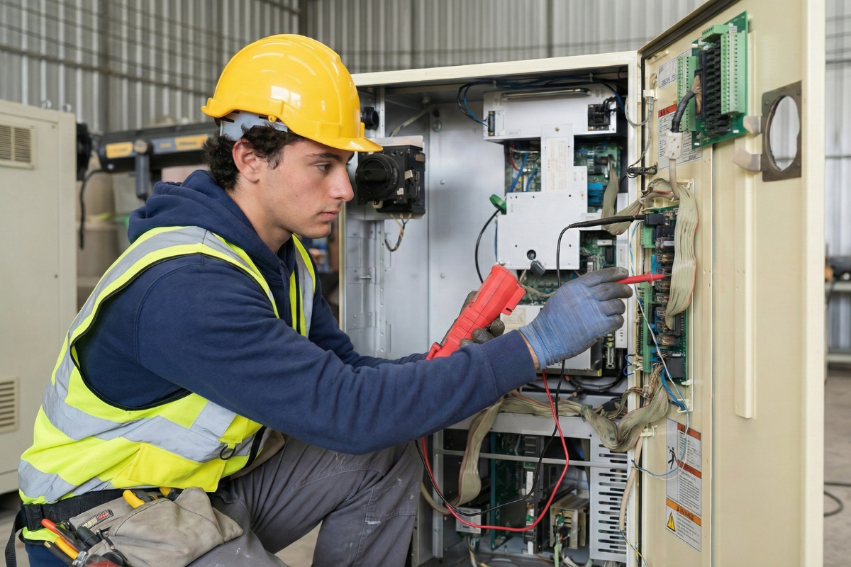 Electrical Upgrades Commercial electrical upgrades in a Massachusetts business improving energy efficiency, safety, and operational performance